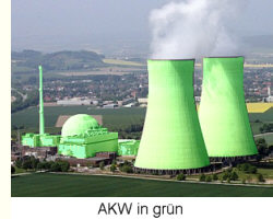 Ein (baden-wrttembergisches) Atomkraftwerk in grn