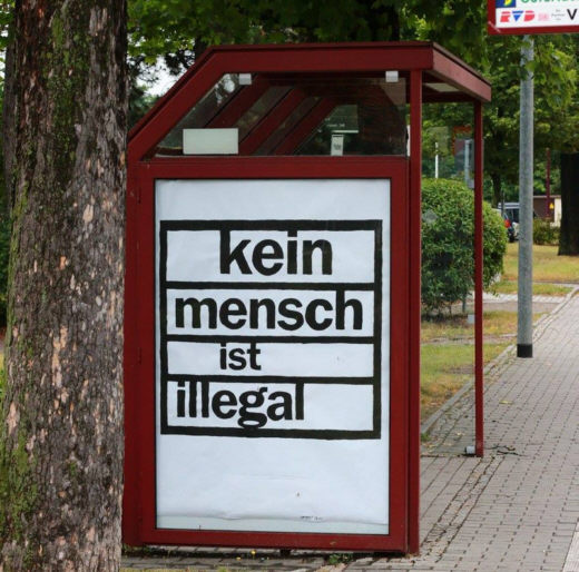 Plakat in Freital im Juli 2015