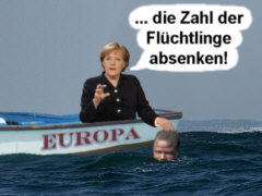 Merkel senkt Flchtlingszahl - Collage: Samy - Creative-Commons-Lizenz 'Namensnennung 3.0 nicht portiert'