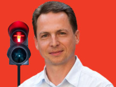 Andreas Schubert, Vorsitzender der Linkspartei in Gera - Collage: Samy