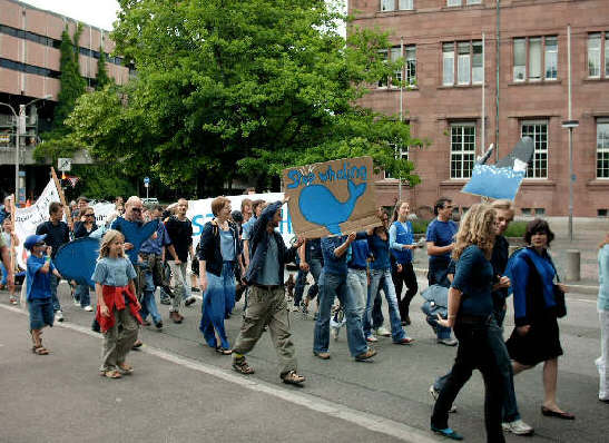 Big Blue March in Freiburg, Rempartstrae