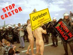 Stop CASTOR, Gorleben ist überall - Grafik: Samy - Creative-Commons-Lizenz Namensnennung Nicht-Kommerziell 3.0