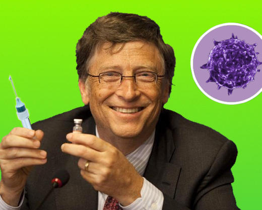 Bill Gates kündigt Covid-20 an - Grafik: Samy - Creative-Commons-Lizenz Namensnennung Nicht-Kommerziell 3.0