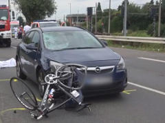 Fahrrad-Unfall - Screenshot aus Video von: Thomas Kraus - Creative-Commons-Lizenz Namensnennung 3.0