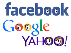 Gut bewacht durch Google, Yahoo und Facebook - Grafik: Samy - Creative-Commons-Lizenz Nicht-Kommerziell 3.0