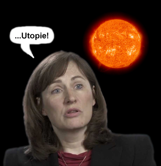 Prof. Sybille Gnter, hellsichtiger als tausend Sonnen - Collage: Samy