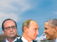 Hollande, Putin und Obama - Grafik: Samy - Creative-Commons-Lizenz Nicht-Kommerziell 3.0