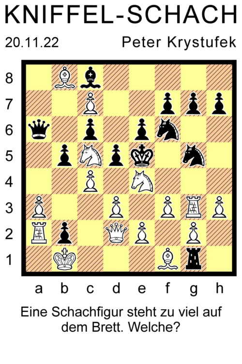 Kniffel-Schach Nr. 10 - Copyright: Peter Krystufek