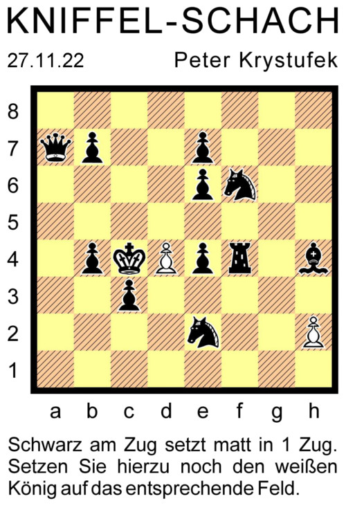 Kniffel-Schach Nr. 11 - Copyright: Peter Krystufek