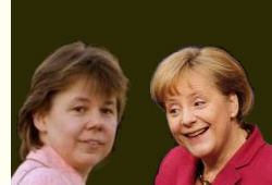 Merkel und ihre Vertraute, Broleiterin Beate Baumann