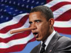 Obama is a liar - Cartoon: Samy