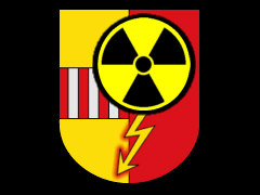 Wappen von Hamm-Uentrop + Radioaktiv - Collage: Samy - Creative-Commons-Lizenz Nicht-Kommerziell 3.0